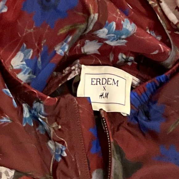 Erdem x H&M Maroon Floral Jacket - Picture 11 of 11